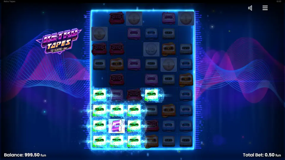 Wild Multiplier in Retro Tapes 2 – Transformation in Instant Prize Symbol mit sichtbaren Multiplikatorwerten